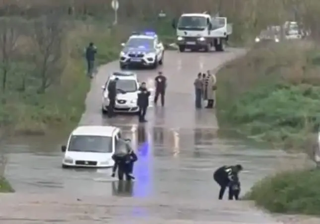 VIDEO. Pasan del "prohibido el paso" y podrían haber muerto en el río con 2 niños