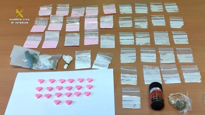 Detenido en el polígono de Torija (Guadalajara) con éxtasis, cristal, cocaína rosa y otras sustancias