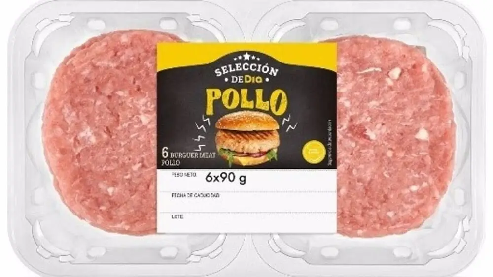 La AESAN alerta de la presencia de 'Salmonella' en una hamburguesa de pollo de la marca Día