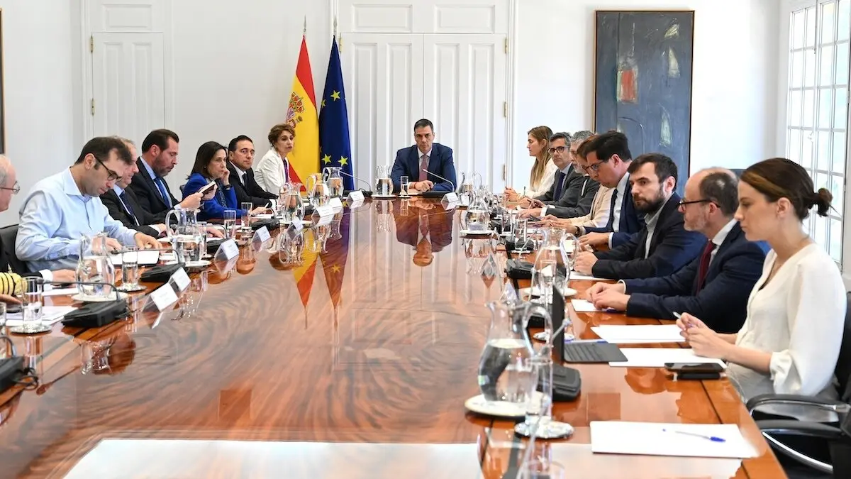Reunión extraordinaria del Consejo de Seguridad Nacional, presidida por el presidente del Gobierno, Pedro Sánchez, en el Complejo de la Moncloa