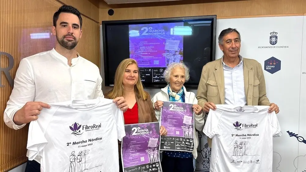 FibroReal celebrará su II Marcha Nórdica este domingo 11 de mayo en la capital