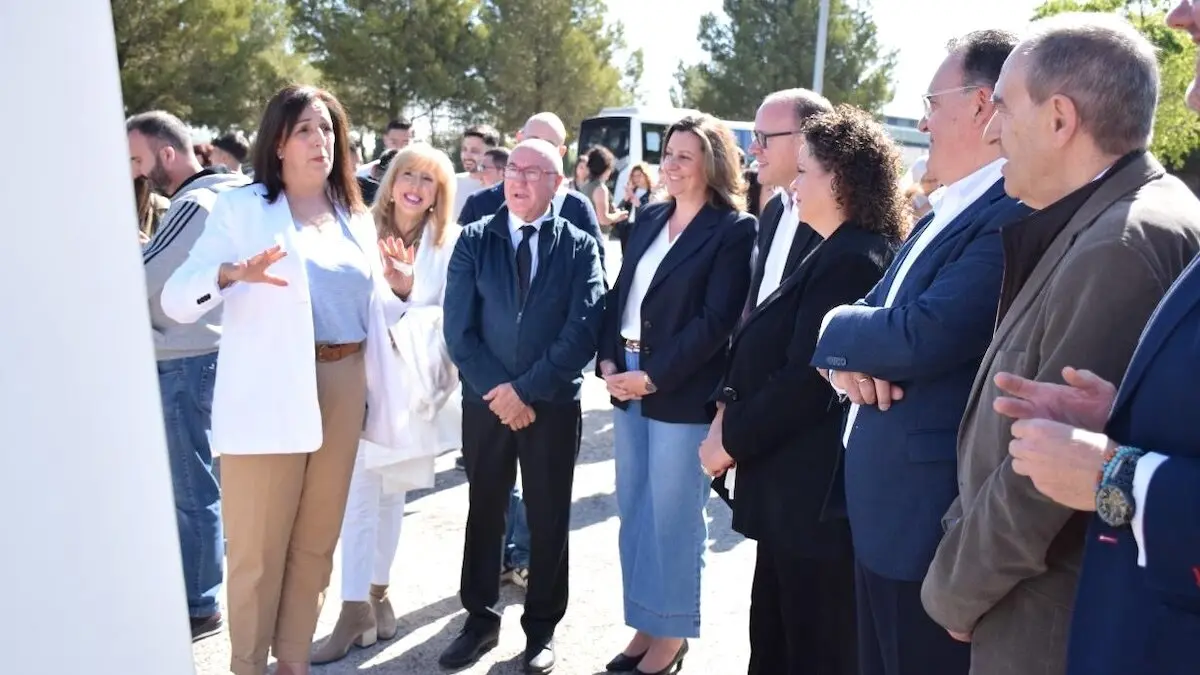 La consejera de Economía, Empresas y Empleo, Patricia Franco, ha asistido a la clausura del proyecto de formación sobre mantenimiento de áreas industriales en Chinchilla de Montearagón (Albacete)