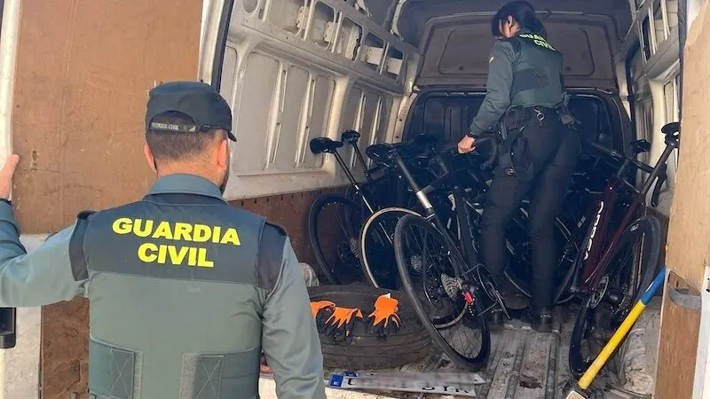 Un hombre detenido en Saúca (Guadalajara) por robar 8 bicicletas valoradas en 33.000 euros