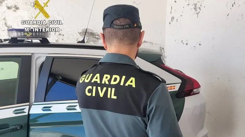 Cinco detenidos por robar a una pareja y secuestrar en un vehículo al hombre, Guardia Civil, agente