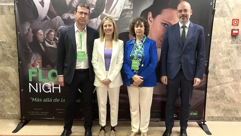 Los directores generales de Recursos Humanos y Transformación y de Cuidados y Calidad, Íñigo Cortázar y Montserrat Hernández, han asistido a la inauguración del VI Congreso Nacional ‘Ciudad de Talavera’ organizado por el Sindicato de Enfermería de Toledo