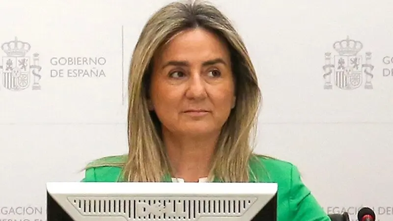 La delegada del Gobierno en Castilla-La Mancha, Milagros Tolón, este miércoles en un acto en Toledo