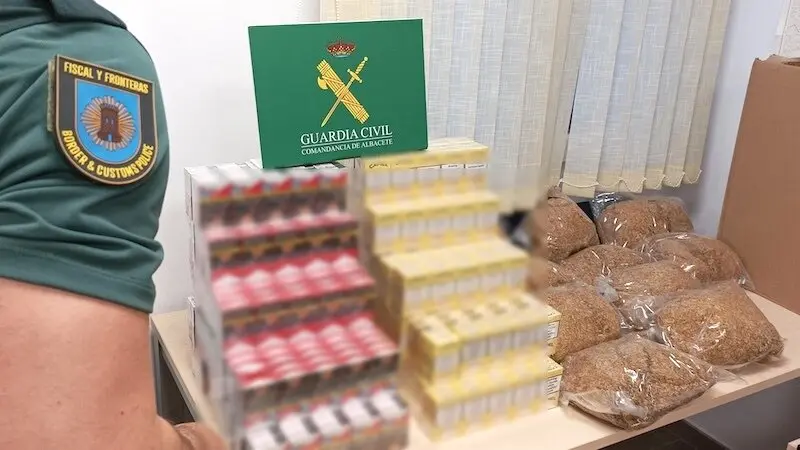 Intervienen en Albacete 10 kilos de picadura de tabaco sin fiscalizar y 500 cajetillas