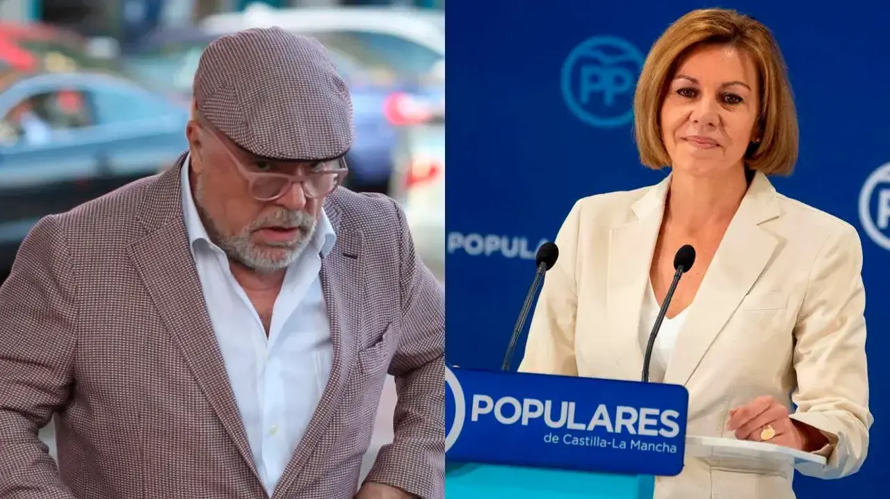 En imágenes de archivo el ex comisario Villarejo y la ex presidenta de Castilla-La Mancha María Dolores de Cospedal