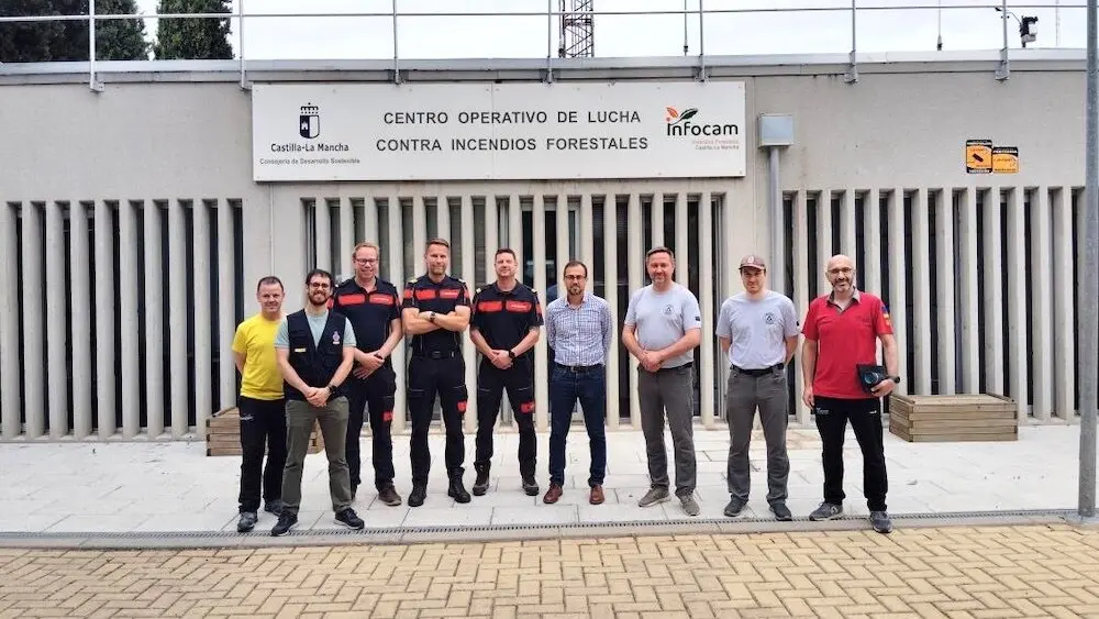 Bomberos forestales de Estonia vuelven a Castilla-La Mancha para formarse en el operativo del Infocam