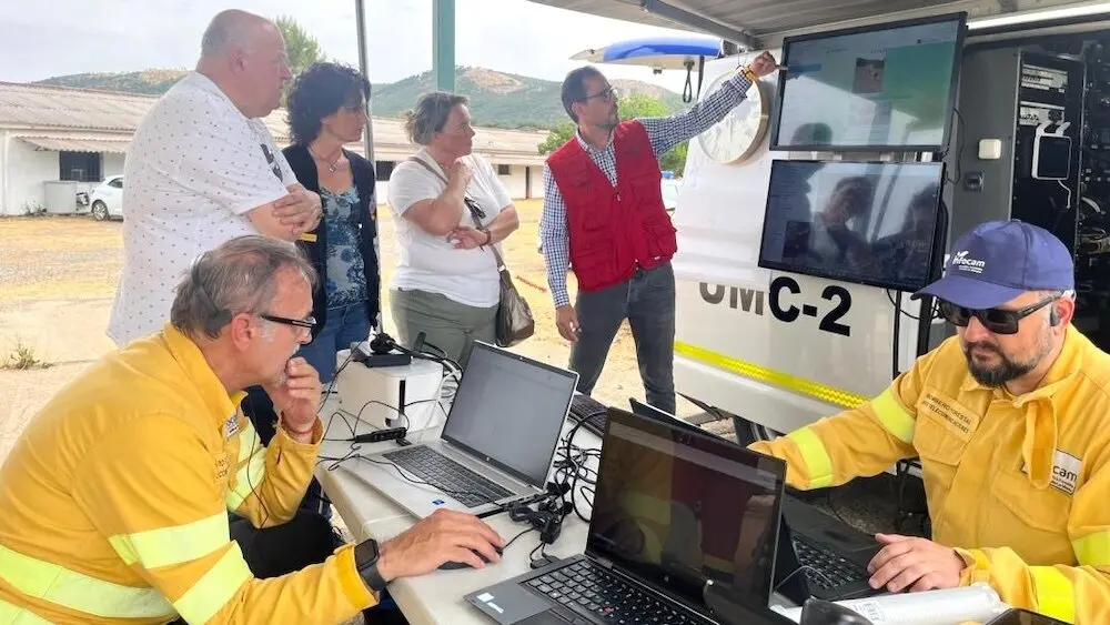 La Junta fortalece la coordinación regional en incendios forestales con un ejercicio