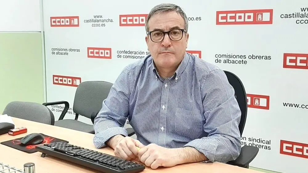 El secretario de Acción Sindical de CCOO Castilla-La Mancha, Ángel León