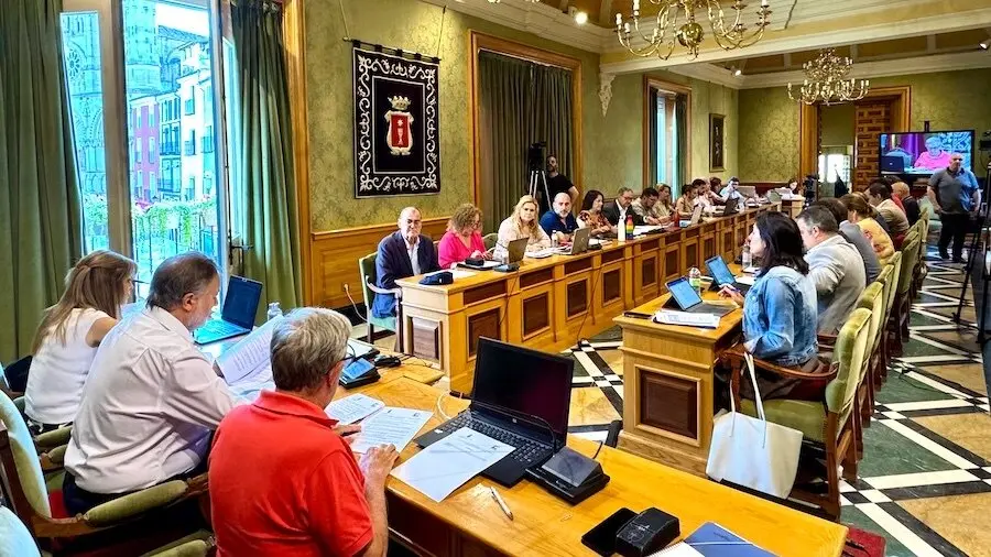 En la imagen un instante del Pleno del Ayuntamiento de Cuenca celebrado este lunes