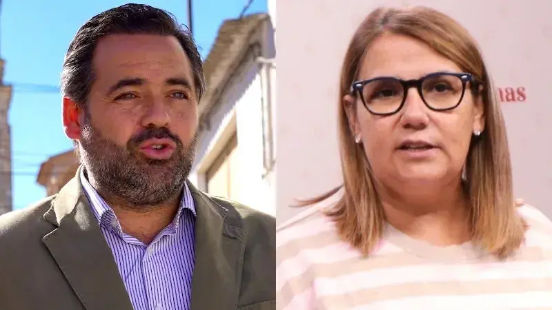 El presidente del PP de Castilla-La Mancha, Paco Núñez, y la presidenta del PSOE de la provincia de Toledo, Tita García Élez