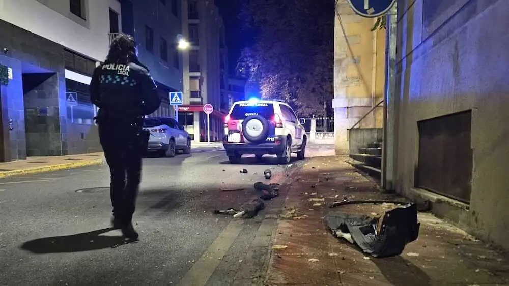 Denunciado un conductor por un accidente con fuga en la calle Noheda de Cuenca