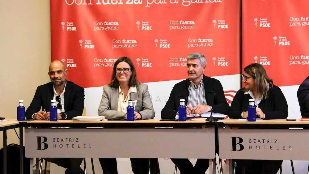 En la imagen un instante de la Comisión Ejecutiva Provincial del PSOE de Toledo, reunida este lunes en la capital