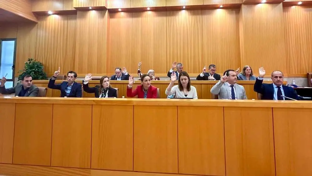 En la imagen un instante del Pleno del Ayuntamiento de Talavera de la Reina (Toledo) celebrado este viernes