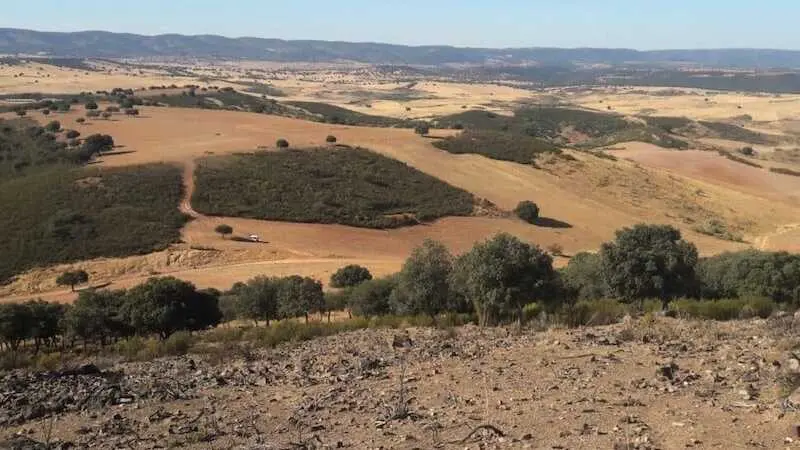 Área donde esta prevista la explotación de la mina de Fontanarejo (Ciudad Real)