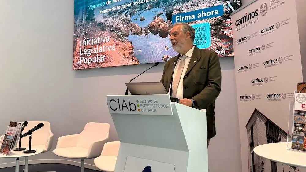 El presidente nacional del Colegio de Ingenieros de Caminos, Miguel Ángel Carrillo