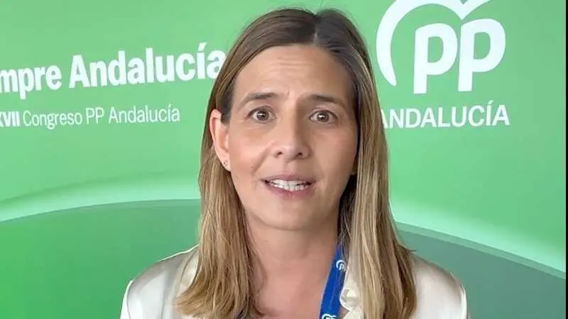 La secretaria general del PP de Castilla-La Mancha y portavoz parlamentaria, Carolina Agudo, este fin de semana en el congreso del PP de Andalucía