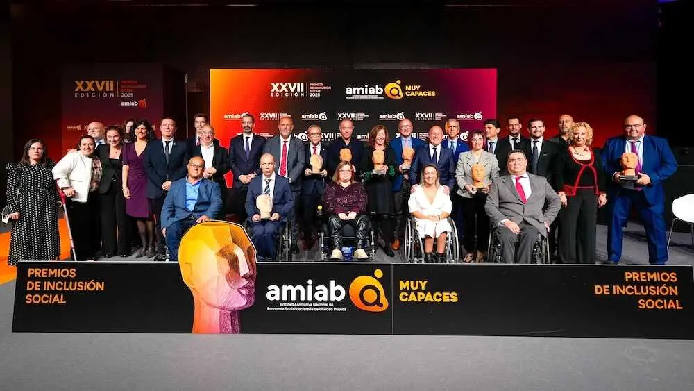 Amiab celebra una gala histórica en Albacete con sus XXVII Premios a la Inclusión