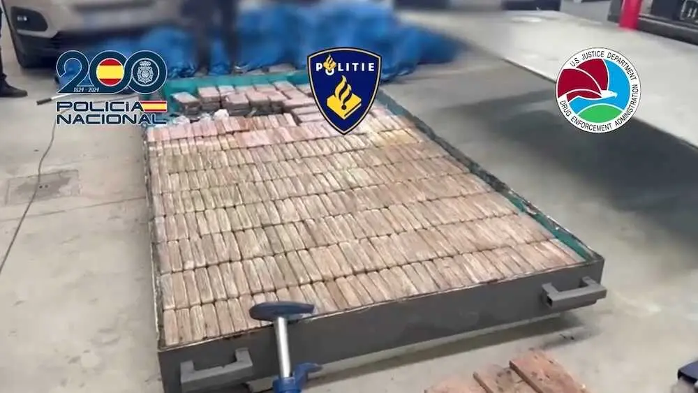 Golpe al Cartel de Jalisco en España: 20 detenidos que traían droga en maquinaria pesada