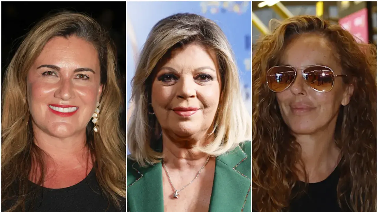 En el fotomontaje en imágenes de archivo Carlota Corredera, Terelu Campos y Rocío Carrasco