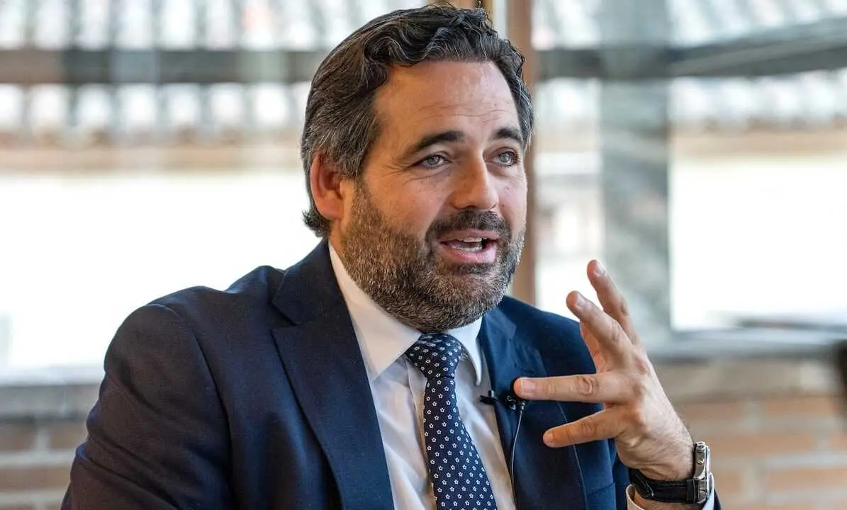 El presidente del PP de Castilla-La Mancha, Paco Núñez, en un momento de la entrevista - EP/María G. Villarrubia