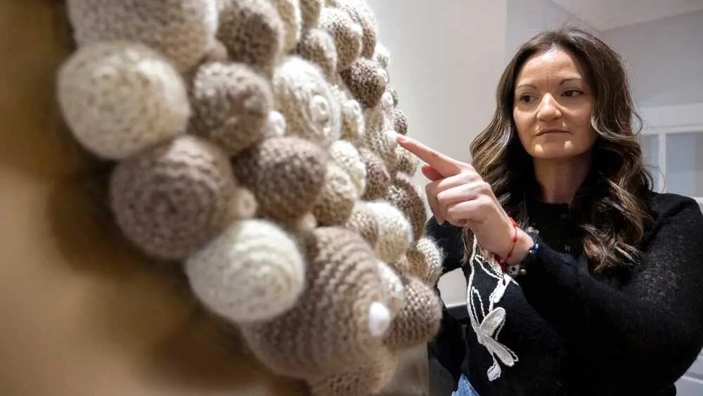 Elena Ramírez, artista textil de Puertollano (Ciudad Real): El arte de bordar es un acto de rebeldía - EFE/Jesús Monroy