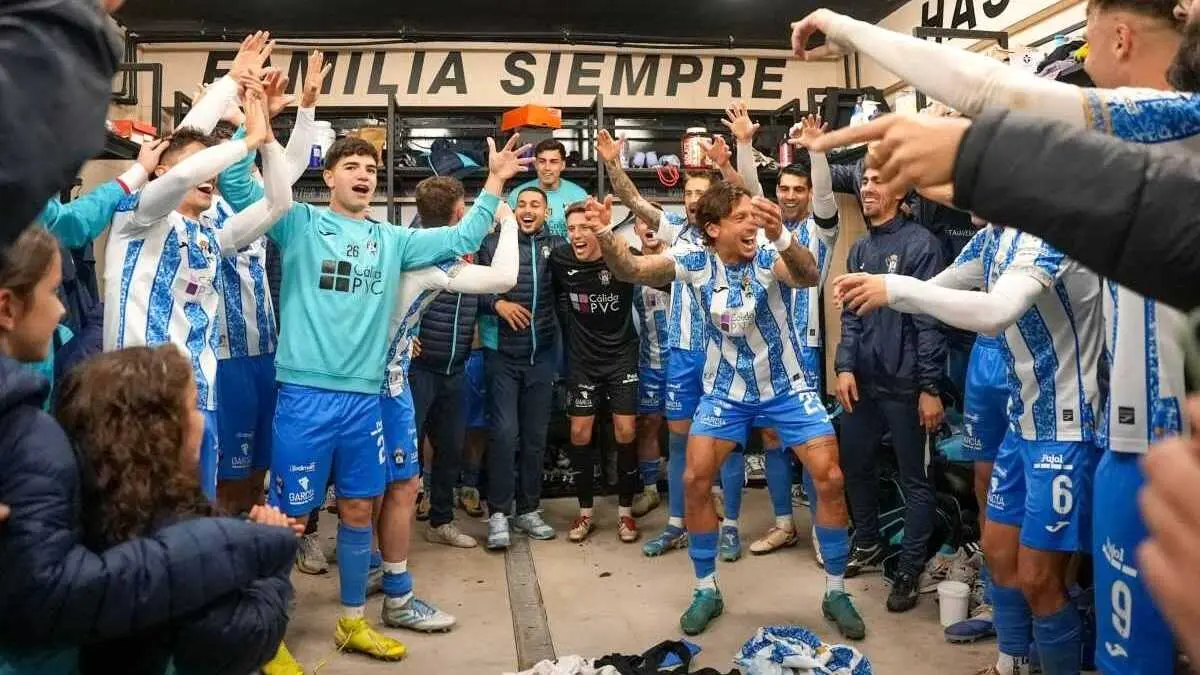 El CF Talavera celebra el pase a la siguiente ronda de la Copa del Rey
