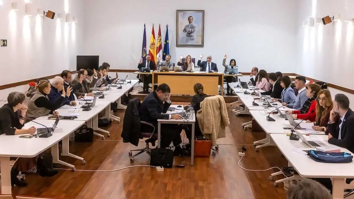 En la imagen un instante del Pleno del Ayuntamiento de Guadalajara celebrado este viernes en el Consistorio