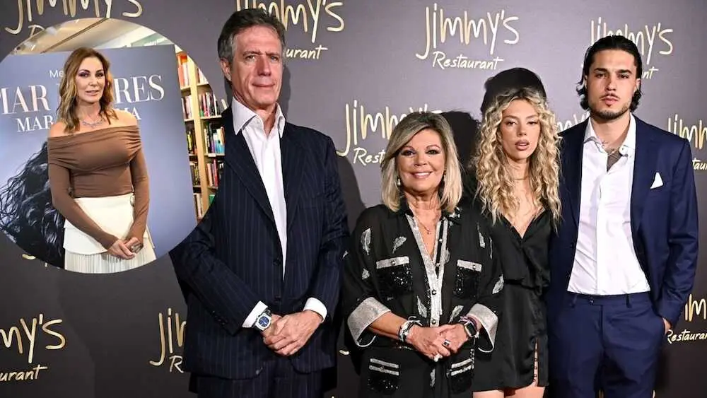 En el fotomontaje Mar Flores, Carlo Costanzia padre, Terelu Campos, Alejandra Rubio y Carlo Costanzia