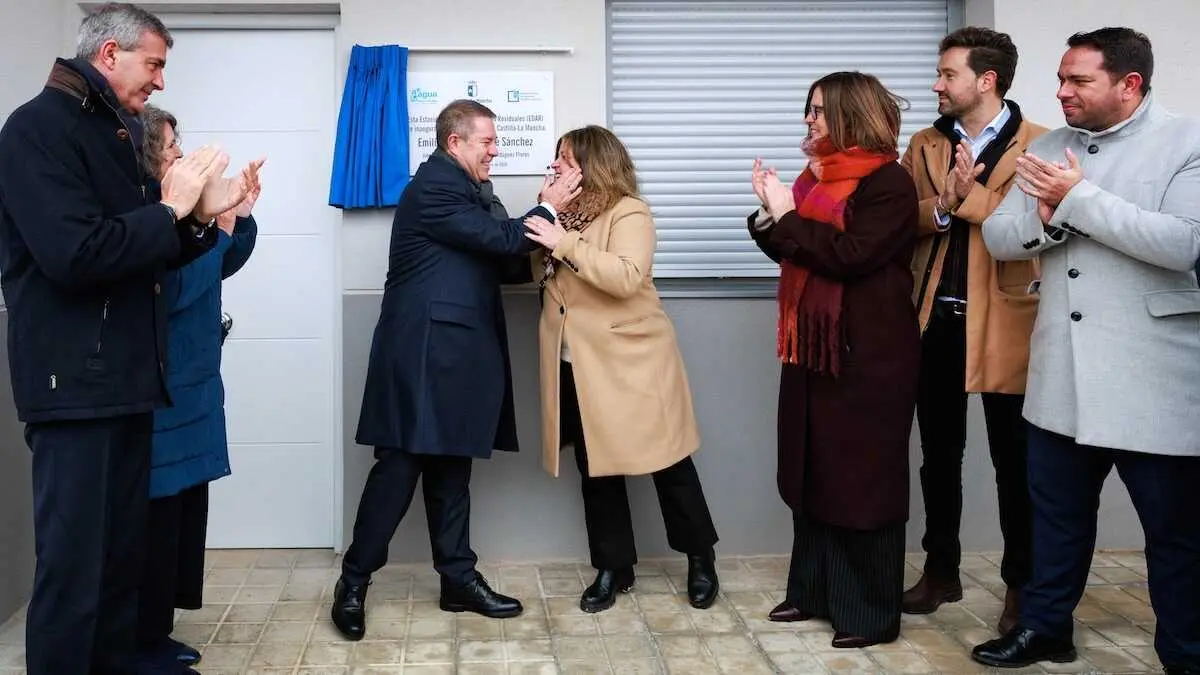 El presidente de Castilla-La Mancha, Emiliano Garc&iacute;a-Page, inaugura, en Villanueva de Alcardete (Toledo), la nueva Estaci&oacute;n Depuradora de Aguas Residuales (EDAR)