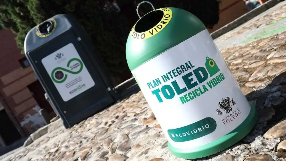 El Casco Hist&oacute;rico triplica el reciclaje de vidrio con el Plan Toledo Recicla