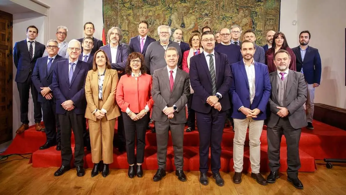 El presidente regional, Emiliano Garc&iacute;a-Page, presenta, en Toledo, el Plan Regional de Investigaci&oacute;n Cient&iacute;fica, Desarrollo Tecnol&oacute;gico e Innovaci&oacute;n de Castilla-La Mancha (PRINCET) 2025-2028