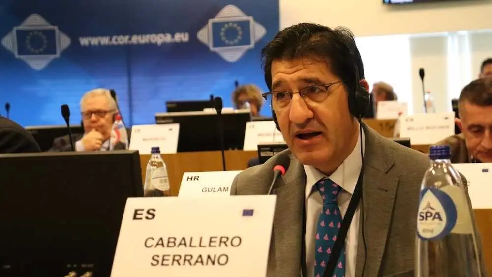 El vicepresidente segundo de Castilla-La Mancha, Jos&eacute; Manuel Caballero, en la Comisi&oacute;n de Medio Ambiente, Cambio Clim&aacute;tico y Energ&iacute;a (ENVE) del Comit&eacute; de las Regiones