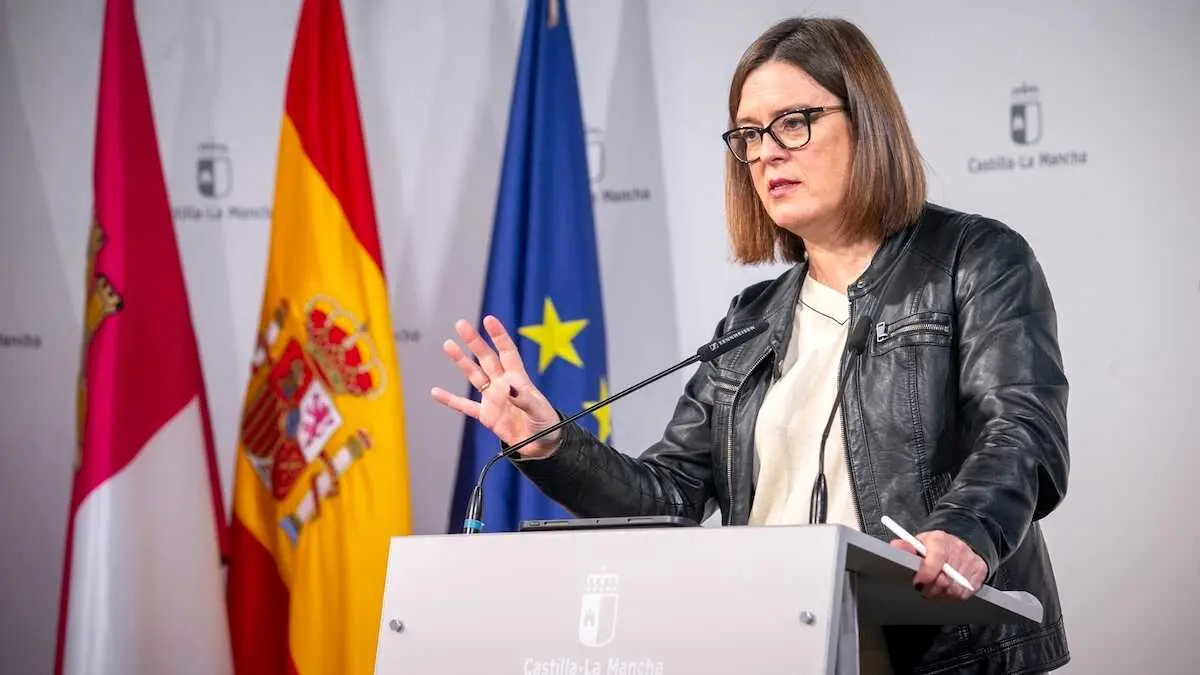 La consejera Portavoz del Gobierno de Castilla-La Mancha, Esther Padilla, informa en rueda de prensa de los asuntos del Consejo de Gobierno