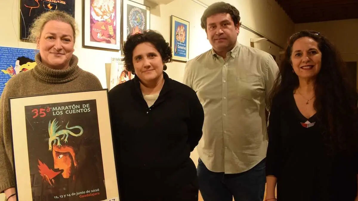 El cartel titulado 'Pensar un drag&oacute;n, narrar un fuego' ser&aacute; la imagen del 34 Marat&oacute;n de los Cuentos de Guadalajara