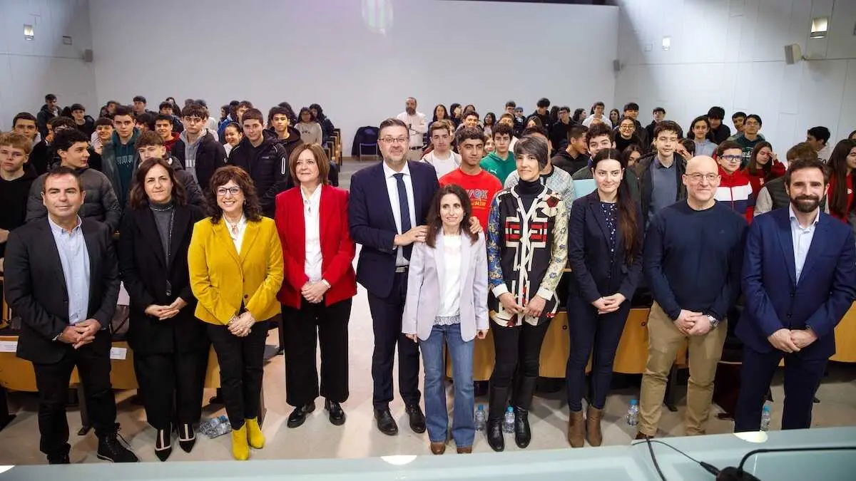 El consejero de Educaci&oacute;n, Cultura y Deportes, Amador Pastor, asiste al acto de celebraci&oacute;n con motivo del D&iacute;a de la Mujer y la Ni&ntilde;a en la Ciencia en el Aula Magna del Campus de F&aacute;brica de Armas de Toledo