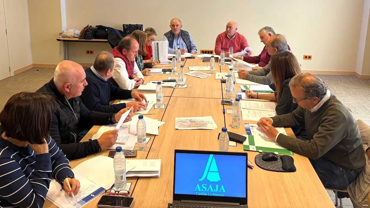 En la imagen un instante de la reuni&oacute;n del Comit&eacute; Ejecutivo Regional de Asaja Castilla-La Mancha