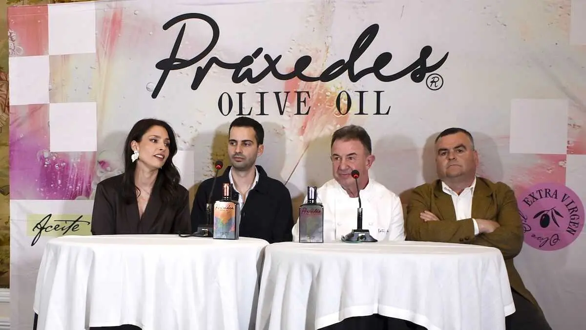 La marca de aceite Pr&aacute;xedes se presenta en sociedad con Mart&iacute;n Berasategui como padrino