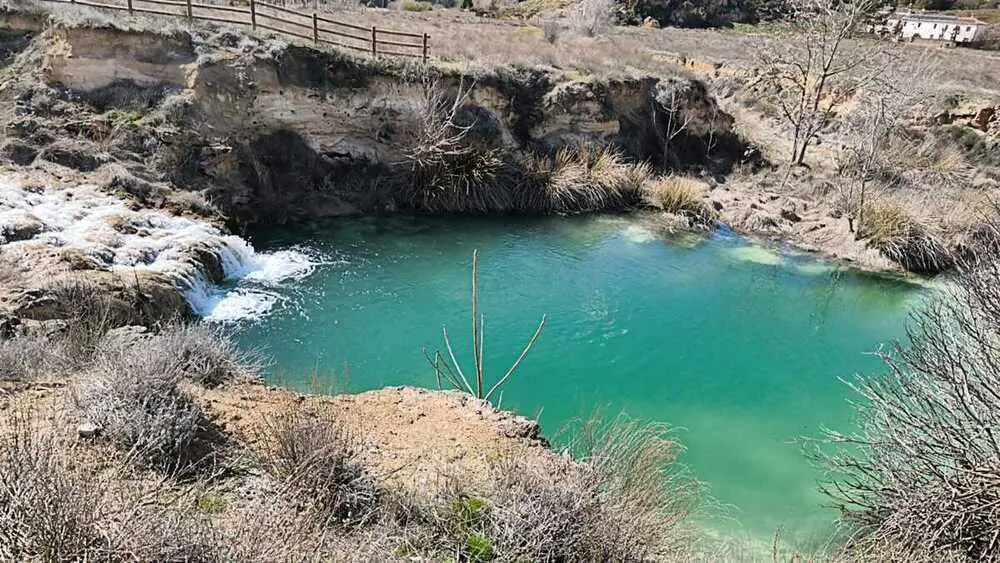 La plaza de los toros se ha vuelto a llenar de agua. - Fotograf&iacute;a: Parque Natural de Las Lagunas de Ruidera