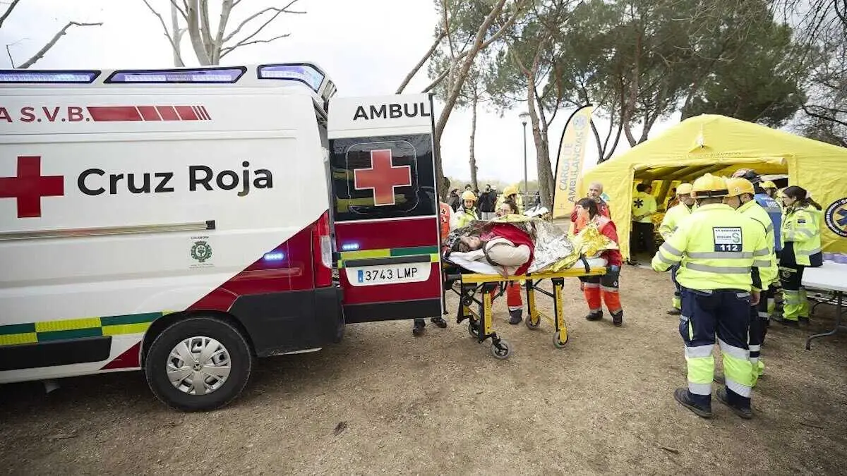 Talavera moviliza a 500 personas en un gran simulacro de emergencias - EFE/Manu Reinno