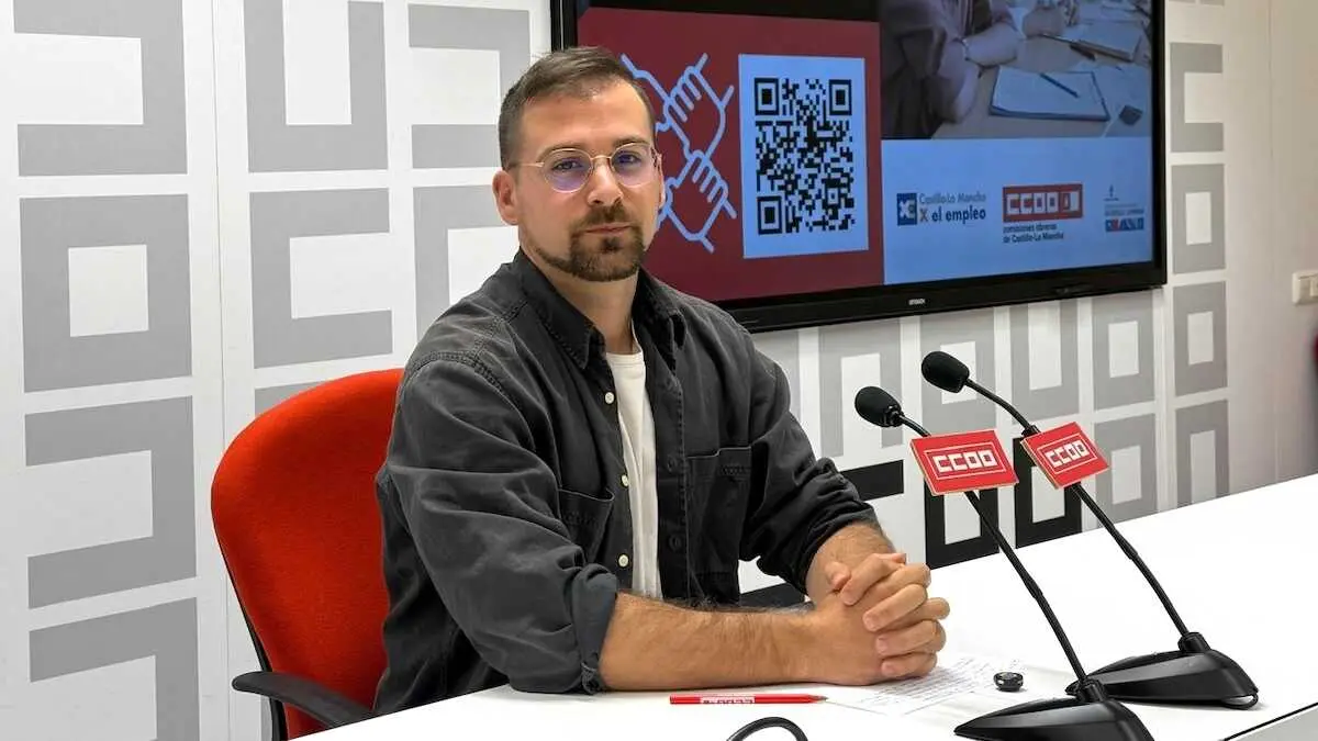 El secretario de Empleo, Formaci&oacute;n y Migraciones de CCOO Castilla-La Mancha, Juan Carlos del Puerto