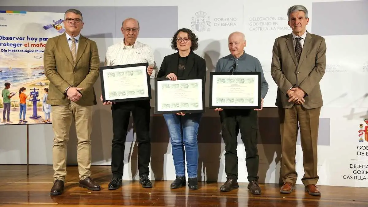 Tres observadores de Castilla-La Mancha, premiados en el D&iacute;a de la Meteorolog&iacute;a