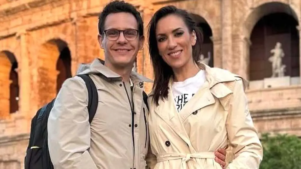 Christian G&aacute;lvez en una imagen de archivo junto a su pareja Patricia Pardo