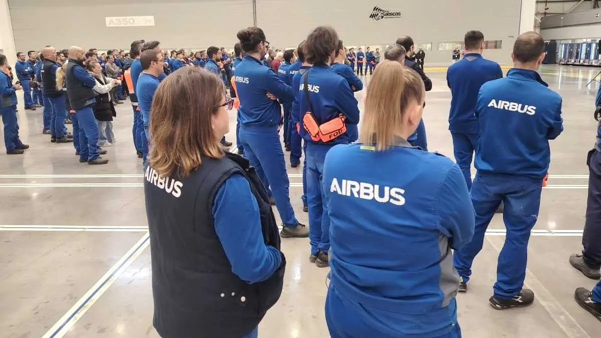 90% de seguimiento en los paros de Airbus en Illescas y Albacete