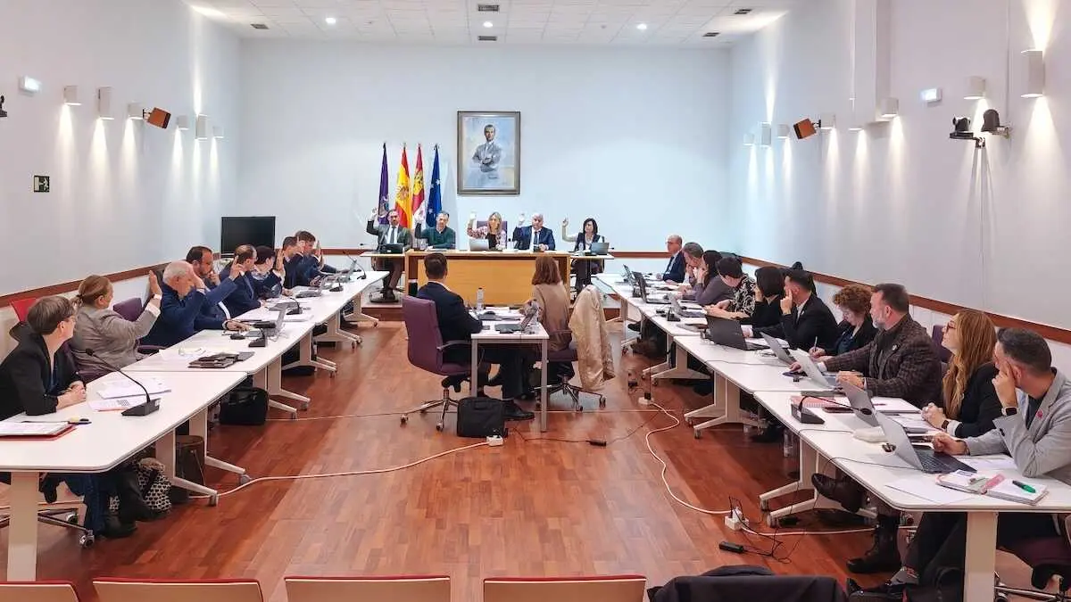 En la imagen un instante del Pleno del Ayuntamiento de Guadalajara celebrado este viernes