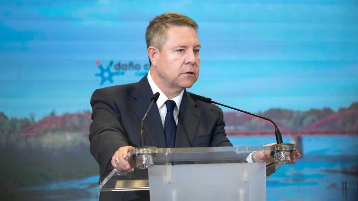 El presidente de Castilla-La Mancha, Emiliano Garc&iacute;a-Page, este martes en un acto en Talavera de la Reina (Toledo)