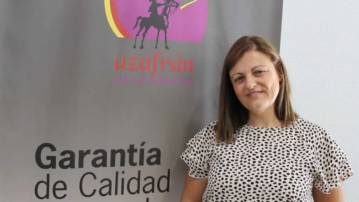 La presidenta del Consejo Regulador de la Denominaci&oacute;n de Origen Protegida (DOP) Azafr&aacute;n de La Mancha, Valentina Cabra Carrasco