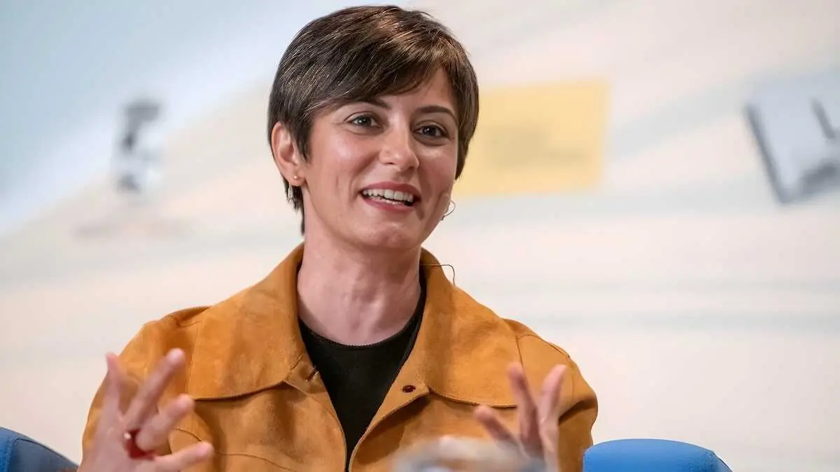 La ministra de Vivienda y Agenda Urbana, Isabel Rodr&iacute;guez, durante un acto este jueves en Pozuelo de Calatrava (Ciudad Real) - EP/Eusebio Garc&iacute;a del Castillo